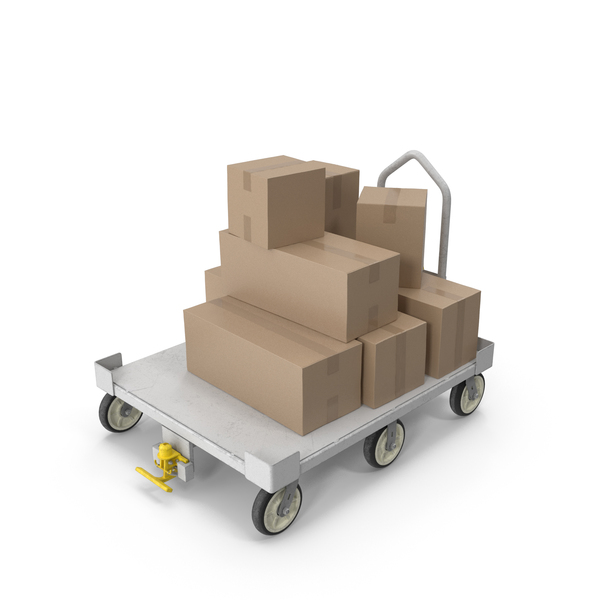 Transport Trolley: Towable Cart Large Full PNG & PSD Images