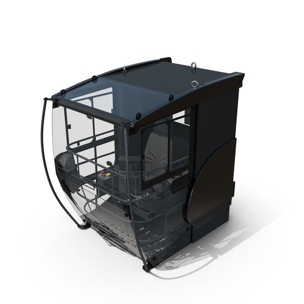 Tower Crane Cabin Black PNG & PSD Images