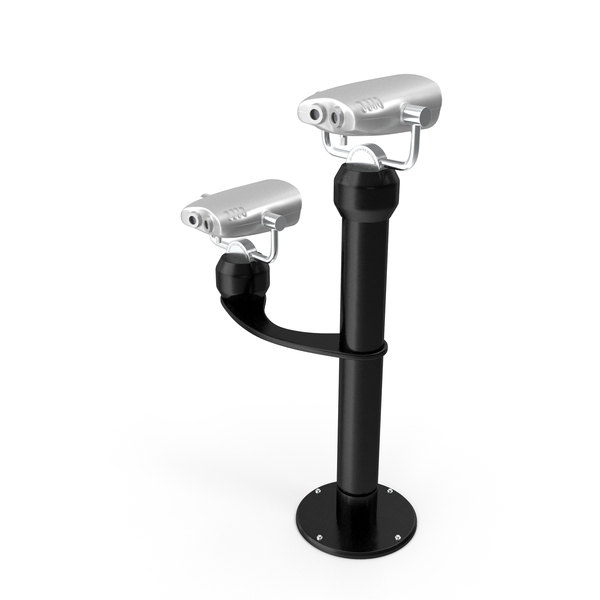 Telescope: Tower Optical Binocular Viewer Dual PNG & PSD Images