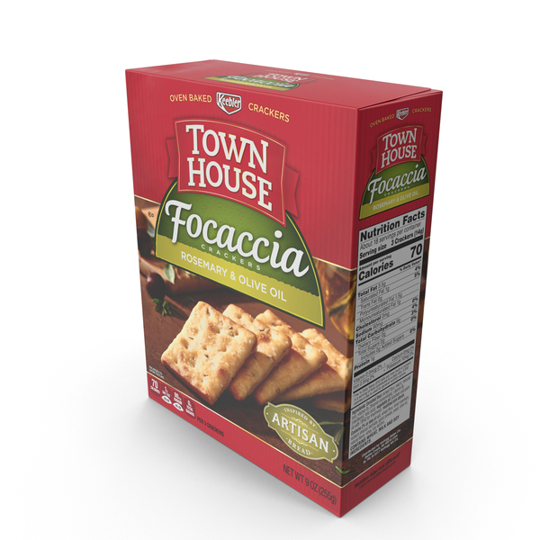 Town House Rosemary and Olive Oil Focaccia Crackers PNG Images & PSDs ...