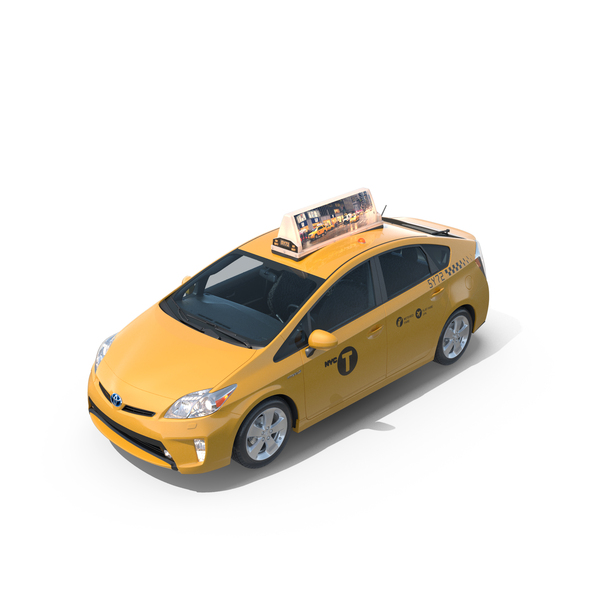 City: Toyota Prius 2014 New York Taxi PNG & PSD Images