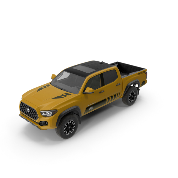 Pick Up Truck: Toyota Tacoma TRD Off Road Bronze 2021 PNG & PSD Images