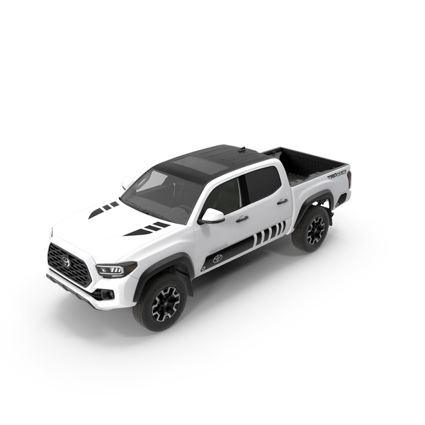 Pick Up Truck: Toyota Tacoma TRD Off Road White Perl 2021 PNG & PSD Images Pick Up Truck: Toyota Tacoma TRD Off Road White Perl 2021 PNG & PSD Images