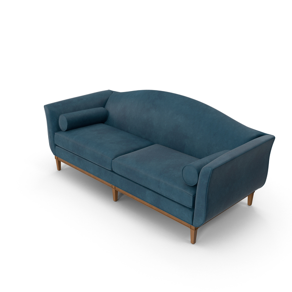 Traditional 2 Seater Sofa Blue Velvet PNG & PSD Images Traditional 2 Seater Sofa Blue Velvet PNG & PSD Images