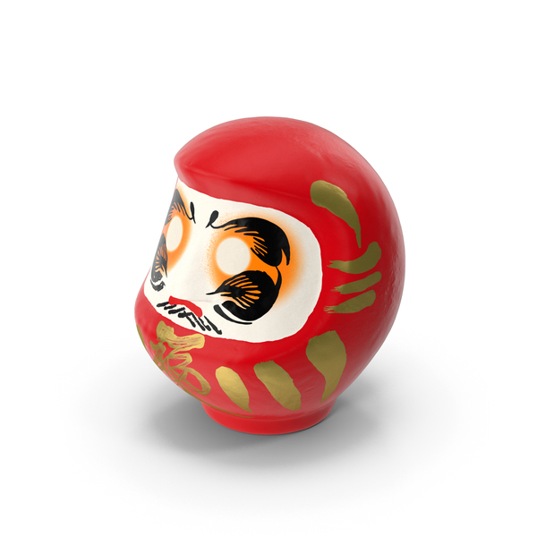 Dolls: Traditional Japanese Daruma Doll Red PNG & PSD Images