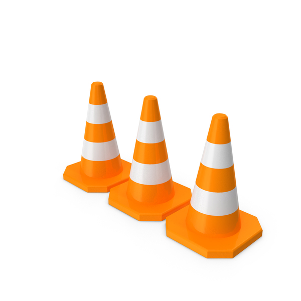 Traffic Cones Trio PNG & PSD Images Traffic Cones Trio PNG & PSD Images