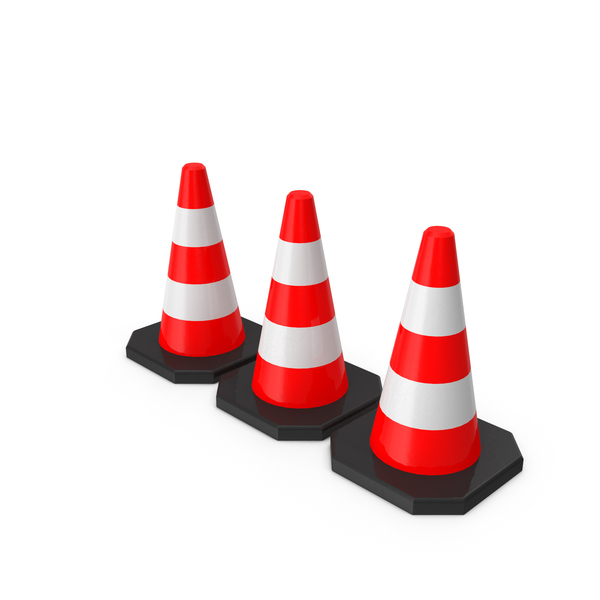 Traffic Cones Trio Red PNG & PSD Images Traffic Cones Trio Red PNG & PSD Images
