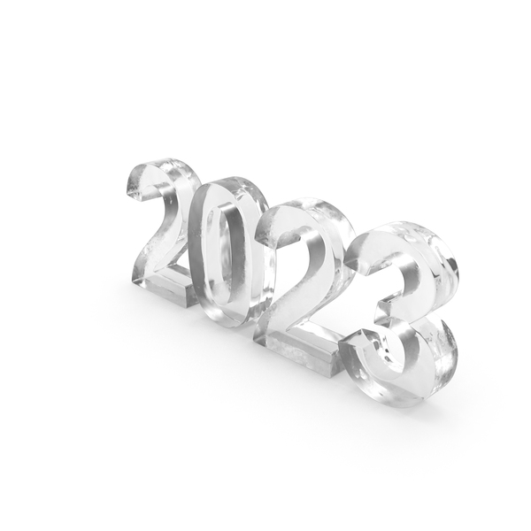 Transparent Ice Number 2023 PNG & PSD Images Transparent Ice Number 2023 PNG & PSD Images