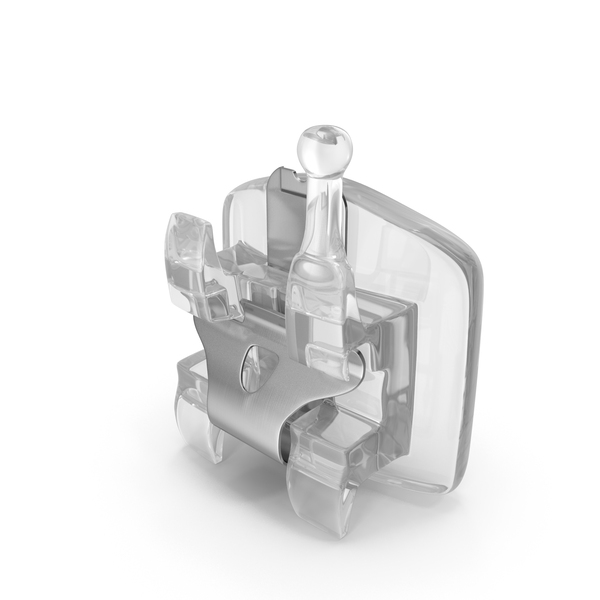 Braces: Transparent Self Ligating Dental Bracket Close PNG & PSD Images