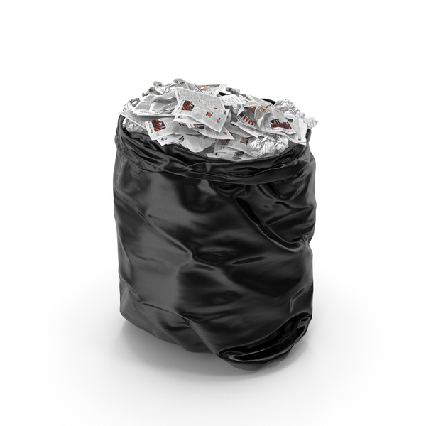Garbage: Trash Bag Full Of Paper PNG & PSD Images