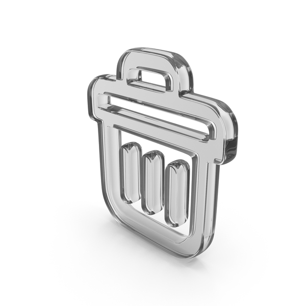 Symbols: Trash Bin Glass Symbol PNG & PSD Images