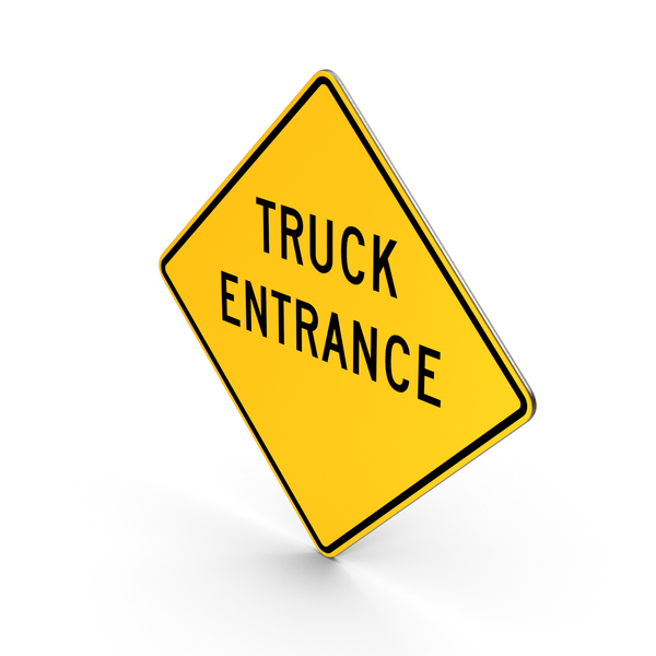 Traffic Signs: Truck Entrance Road Sign PNG & PSD Images Traffic Signs: Truck Entrance Road Sign PNG & PSD Images