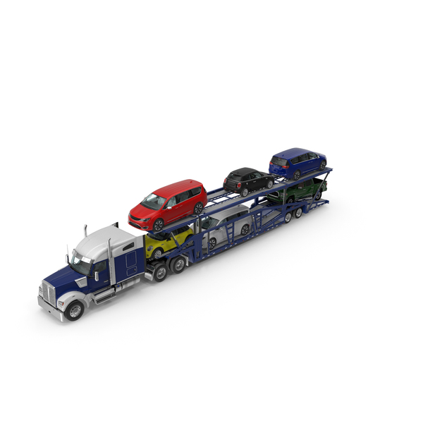 Truck with Car Carrier PNG & PSD Images