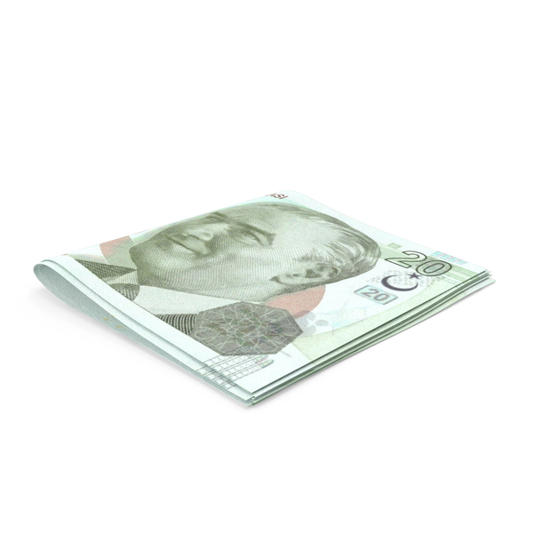 Banknote: Turkish Lira Banknotes Small Folded Stack PNG & PSD Images