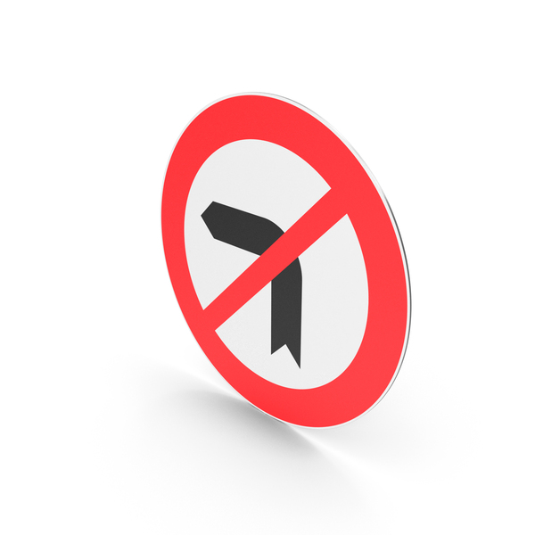 Turkish No Left Turn Sign PNG & PSD Images Turkish No Left Turn Sign PNG & PSD Images