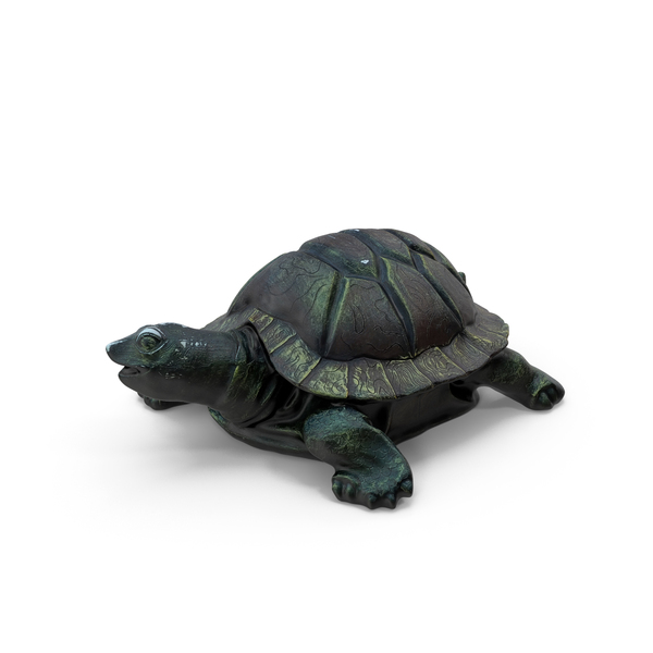 Animal Statue: Turtle Garden Sculpture PNG & PSD Images