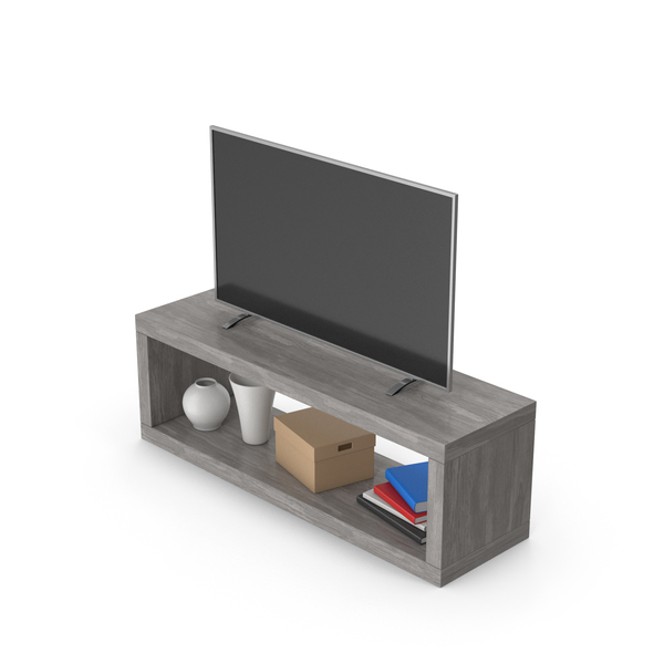 TV Stand Gray with Smart TV PNG & PSD Images TV Stand Gray with Smart TV PNG & PSD Images