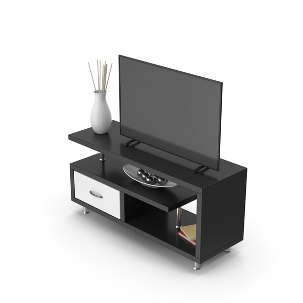 TV Stand With TV Black White PNG & PSD Images TV Stand With TV Black White PNG & PSD Images