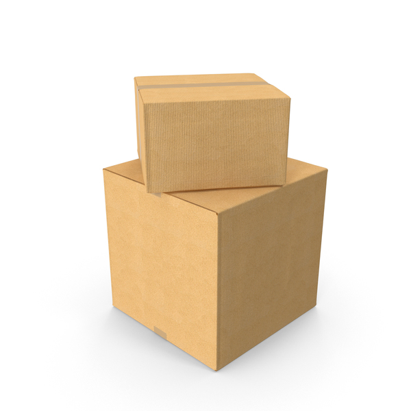 Box: Two Cardboard Boxes PNG & PSD Images