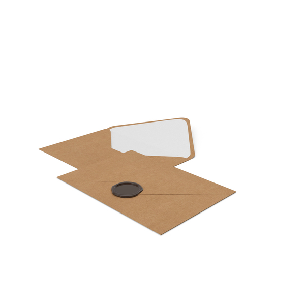 Envelope: Two Craft Envelopes with Wax Stamp PNG & PSD Images Envelope: Two Craft Envelopes with Wax Stamp PNG & PSD Images