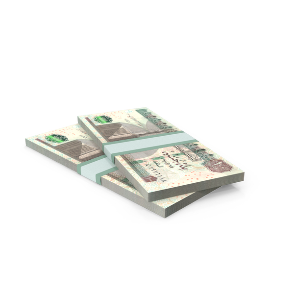 Two Currency Egypt 100 Pounds Block Money PNG & PSD Images