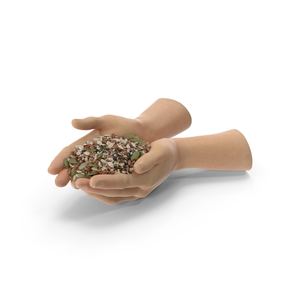 Hand: Two Hands Handful with Mixed Healthy Seeds PNG & PSD Images Hand: Two Hands Handful with Mixed Healthy Seeds PNG & PSD Images