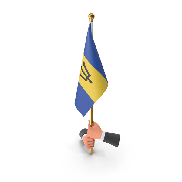 Two Hands Hold Barbados Cloth Flag PNG & PSD Images Two Hands Hold Barbados Cloth Flag PNG & PSD Images