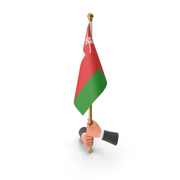 Two Hands Hold Oman Cloth Flag PNG & PSD Images