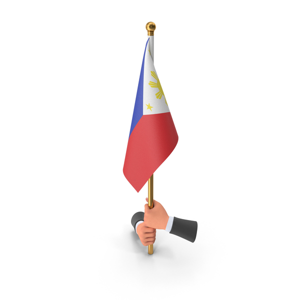 Two Hands Hold Philippines Cloth Flag PNG & PSD Images