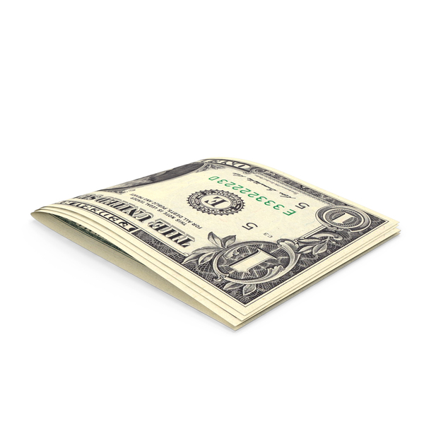 One Bill: Two US 1 Dollar Note Folded Money PNG & PSD Images One Bill: Two US 1 Dollar Note Folded Money PNG & PSD Images
