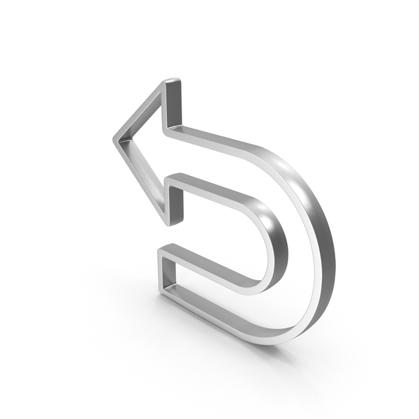 Symbols: U Turn Arrow Silver PNG & PSD Images Symbols: U Turn Arrow Silver PNG & PSD Images