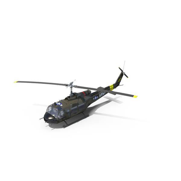 Attack: UH-1B Helicopter PNG & PSD Images