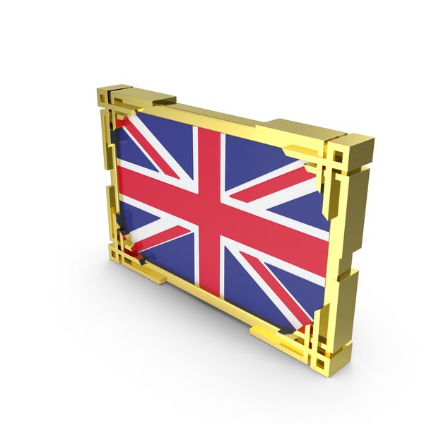UK Flag with Gold Frame PNG & PSD Images UK Flag with Gold Frame PNG & PSD Images