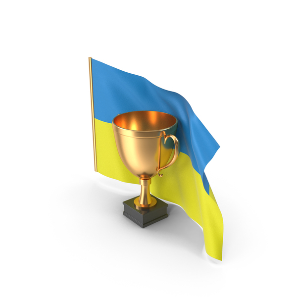 Ukraine Golden Trophy Flag PNG & PSD Images Ukraine Golden Trophy Flag PNG & PSD Images