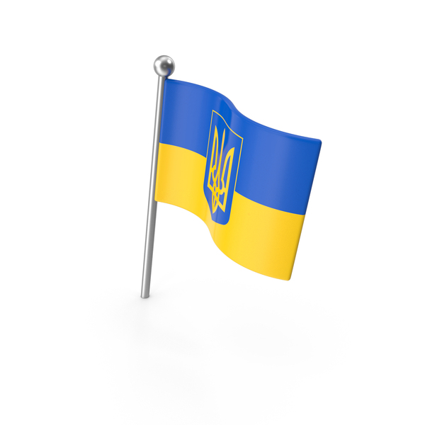 Ukraine Pin Flag PNG & PSD Images