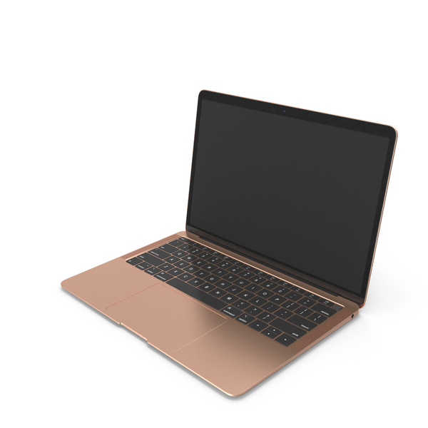 Ultraportable Laptop Gold PNG & PSD Images