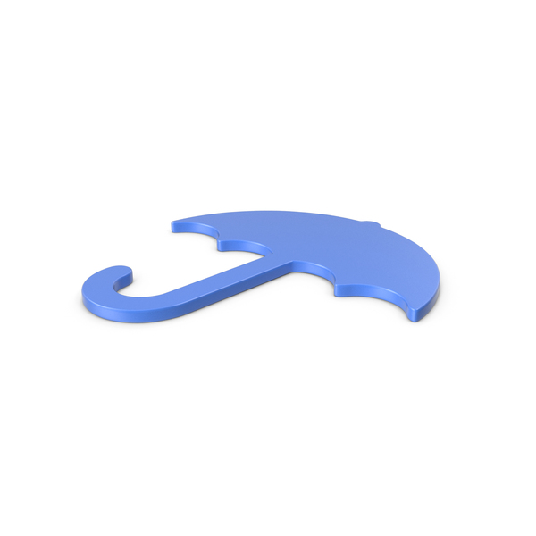 Symbols: Umbrella Blue Icon PNG & PSD Images
