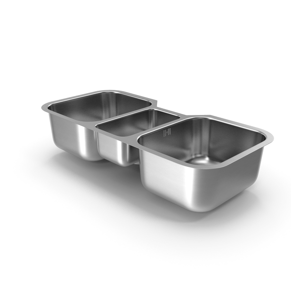 Undermount Triple Bowl Kitchen Sink PNG & PSD Images Undermount Triple Bowl Kitchen Sink PNG & PSD Images
