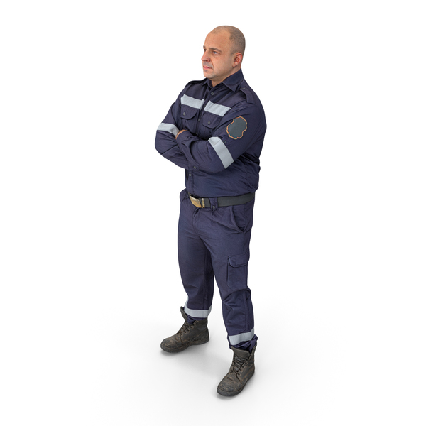 Police Officer: Uniform Policeman Idle Pose PNG & PSD Images