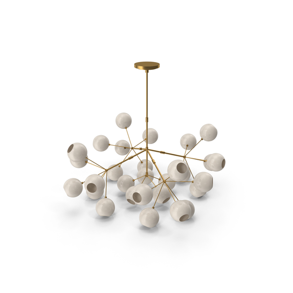 Unique Snow Crystal Chandelier PNG & PSD Images