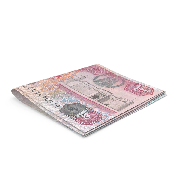 Banknote: United Arab Emirates Dirham Banknotes Small Folded Stack PNG & PSD Images Banknote: United Arab Emirates Dirham Banknotes Small Folded Stack PNG & PSD Images