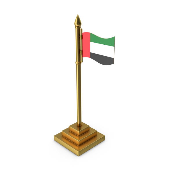 United Arab Emirates Table Flag Gold PNG & PSD Images United Arab Emirates Table Flag Gold PNG & PSD Images