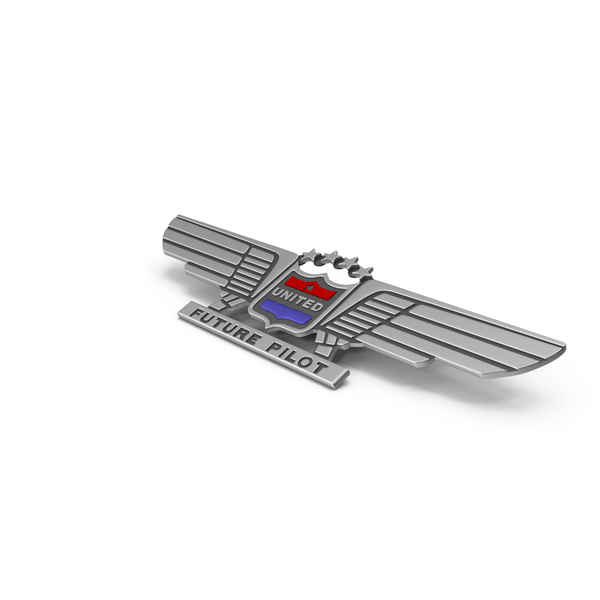 Badge: United Future Pilot Pin PNG & PSD Images