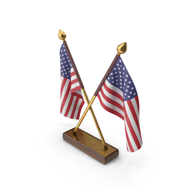 United States Cloth Two Flags Stand PNG Images & PSDs for Download ...