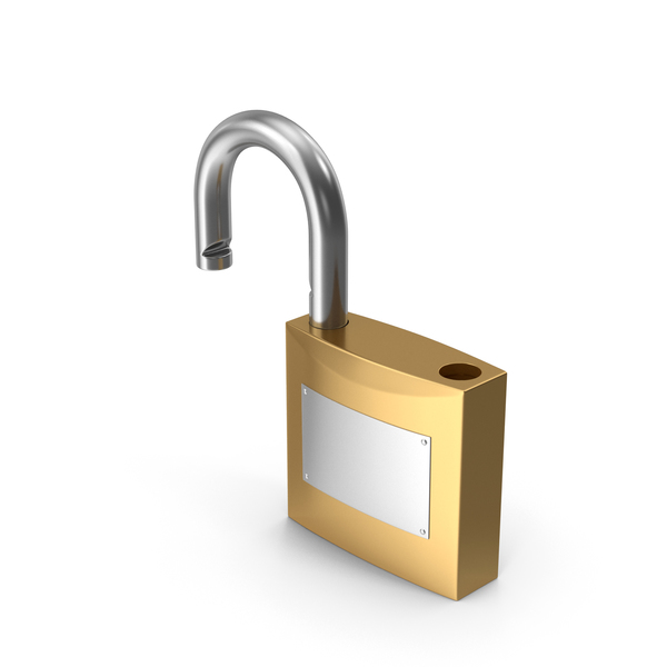 Unlocked Gold Padlock PNG & PSD Images Unlocked Gold Padlock PNG & PSD Images