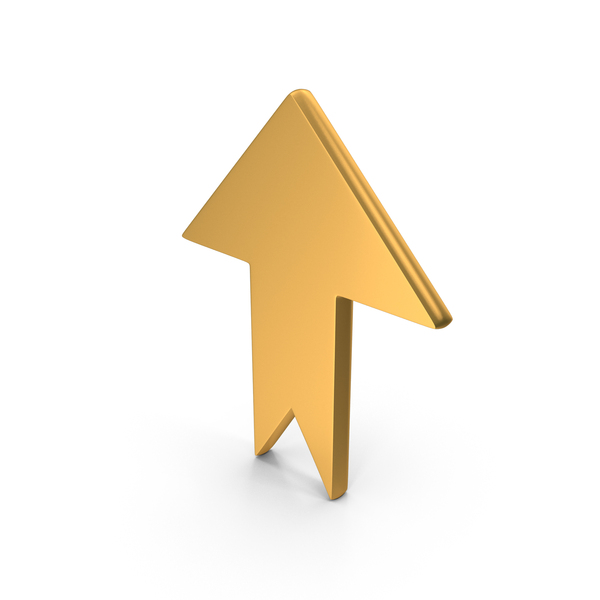 Directional: Up Arrow Gold PNG & PSD Images Directional: Up Arrow Gold PNG & PSD Images