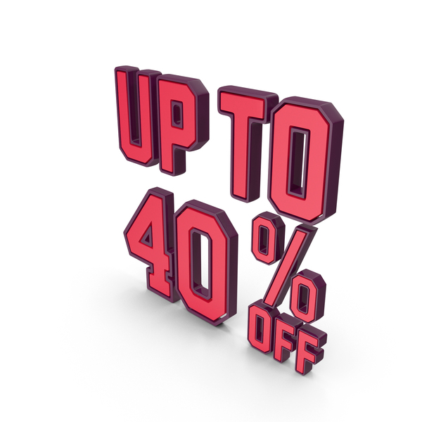 Number: Up To Off Percentage 40 PNG & PSD Images