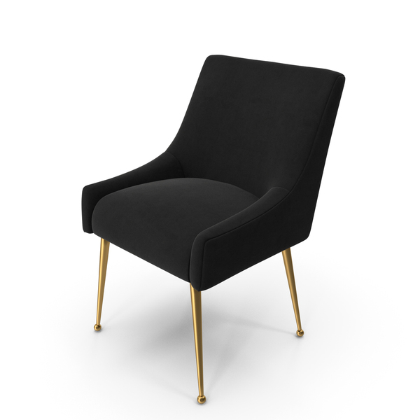 Upholstered Side Chair Velvet Black PNG Images & PSDs for Download ...