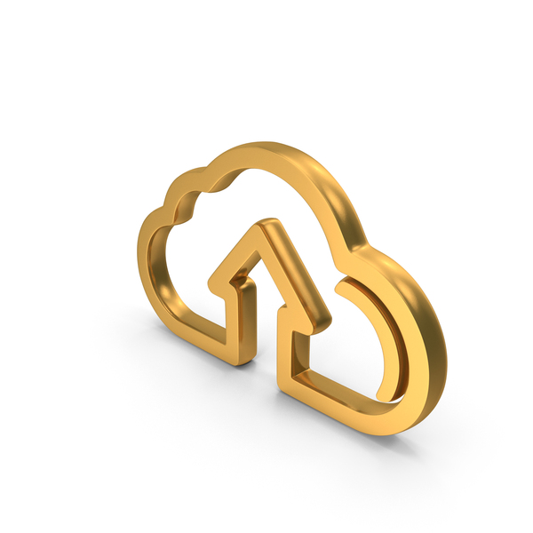 Upload Cloud Arrow Symbol Gold PNG Images & PSDs for Download ...