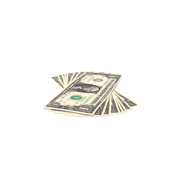 Currency: US 1 Dollar Bills Bank Notes Money PNG & PSD Images